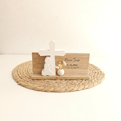 Deko Geschenk Taufe personalisiert