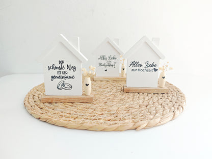 Deko Häuschen "Hochzeit"
