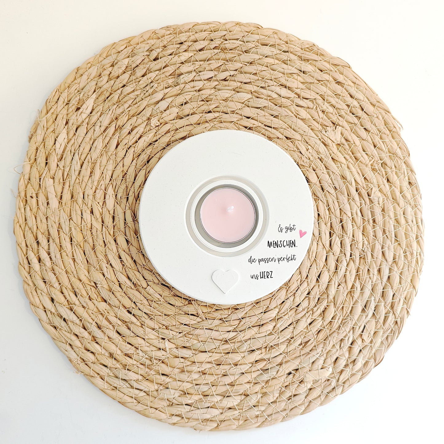 Kerzenhalter "Es gibt Menschen"