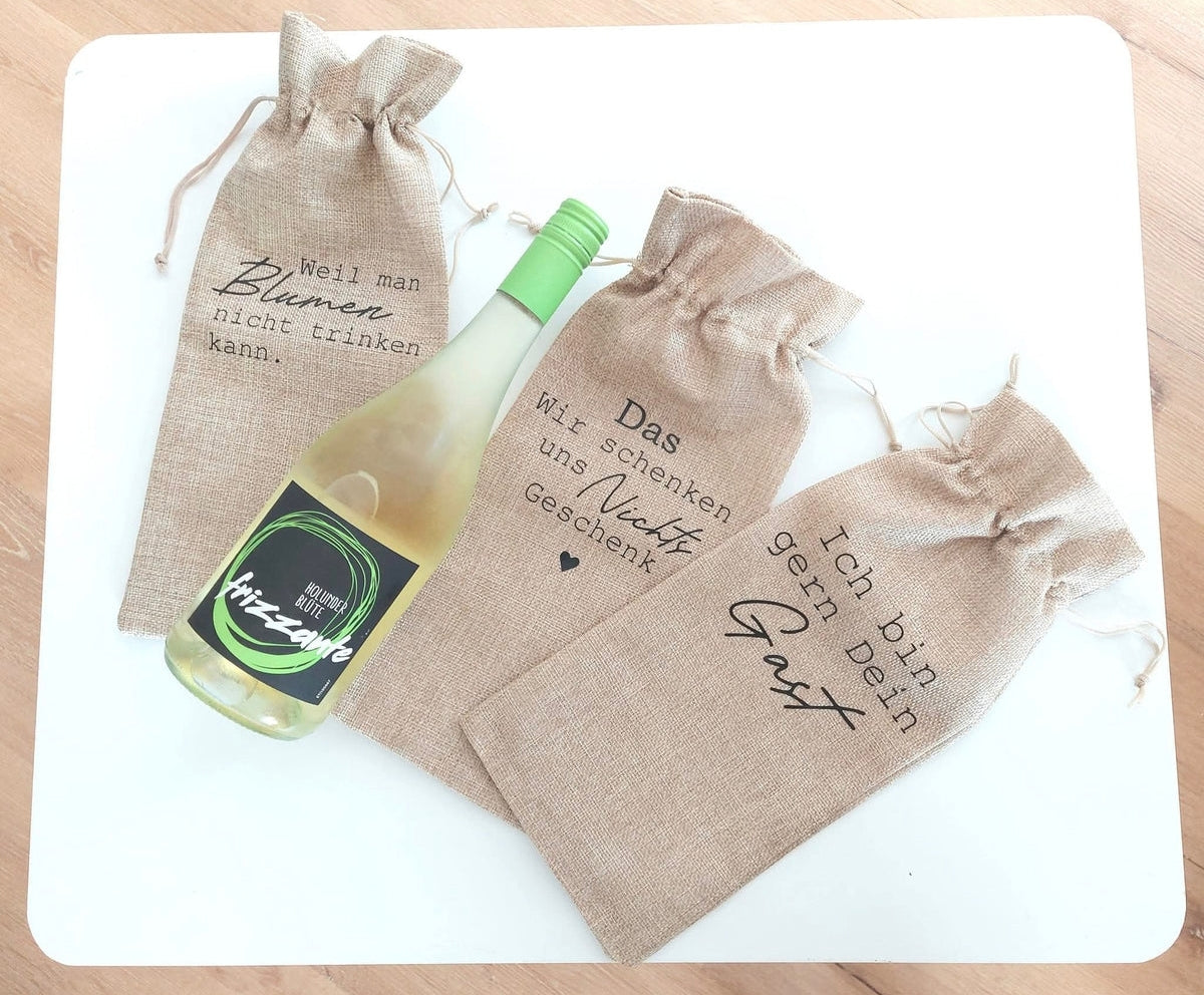 Flaschen Beutel "Geschenk"