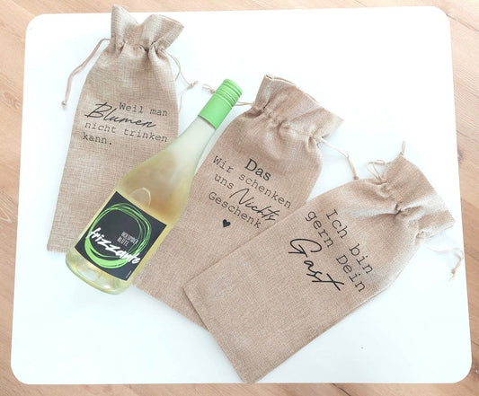 Flaschen Beutel "Geschenk"
