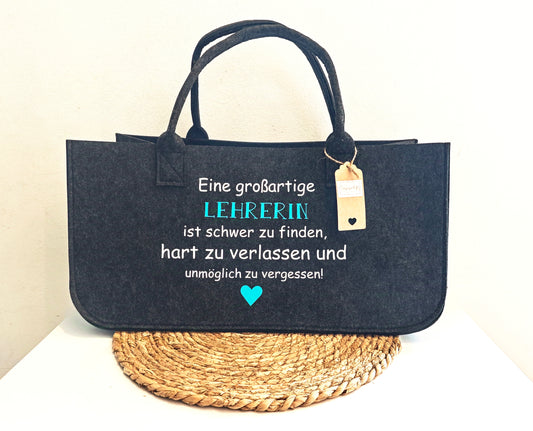 XL Filztasche "Lehrerin"