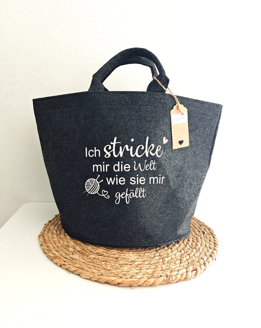 Korbtasche "Stricken"